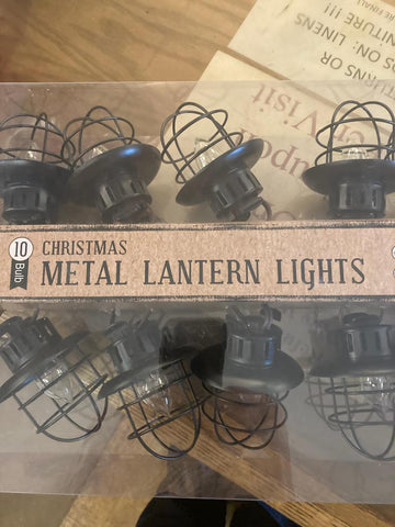 String Lights - Metal Lanterns 10 Ct.