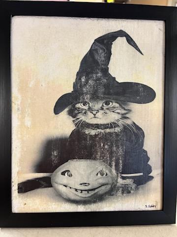 Vintage Kitten Witch - Print
