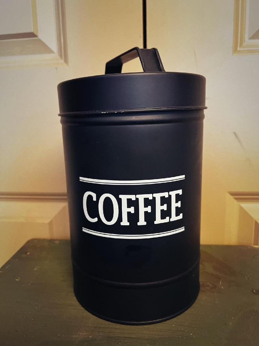 Coffee & Sugar Metal Jars – Saltbox Primitives