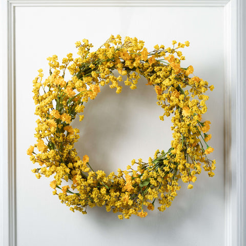 Yellow Wildflower Wreath