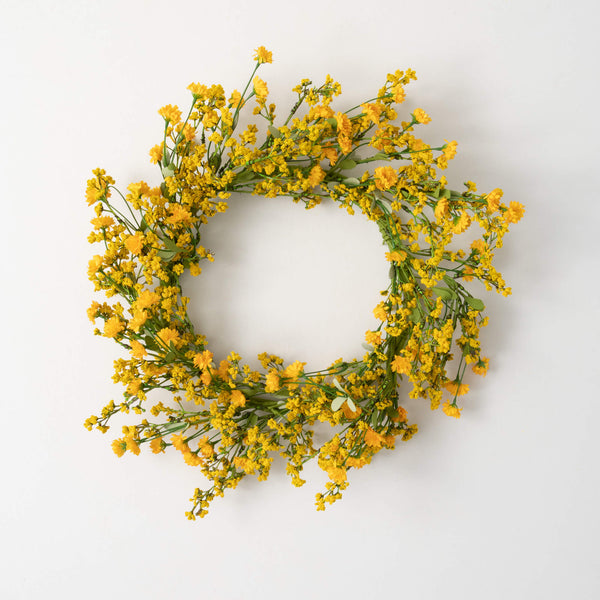 Yellow Wildflower Wreath