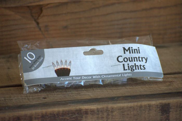 Mini country lights 10 bulbs