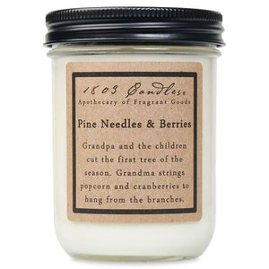 1803 Candle: Pine Needles & Berries