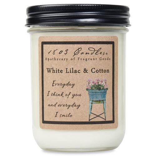 1803 Candle: White Lilac & Cotton