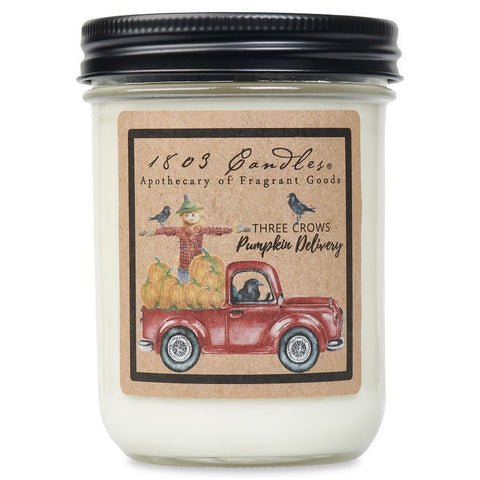 1803 Candle: Three Crows Pumpkin Delivery