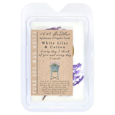 1803 Melts: White Lilac & Cotton