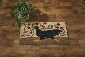 Chicken Run Hooked Rug - 24" x 36"