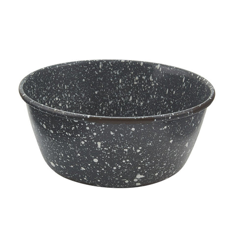 GRANITE ENAMELWARE SOUP BOWL - GRAY