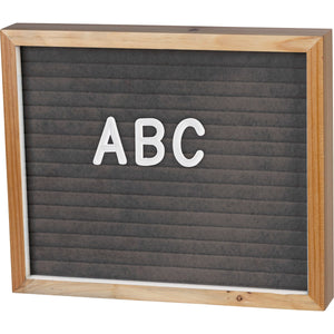 Letter Board - Natural Gray