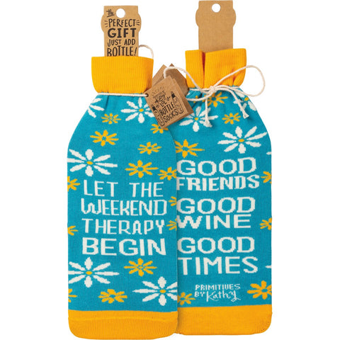 Bottle Sock - Let The Weekend Therapy Begin