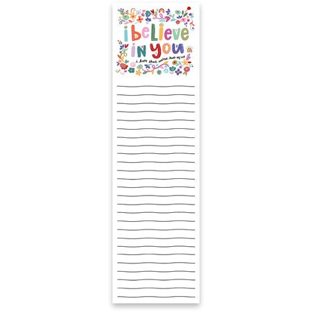 I believe In You Notepad