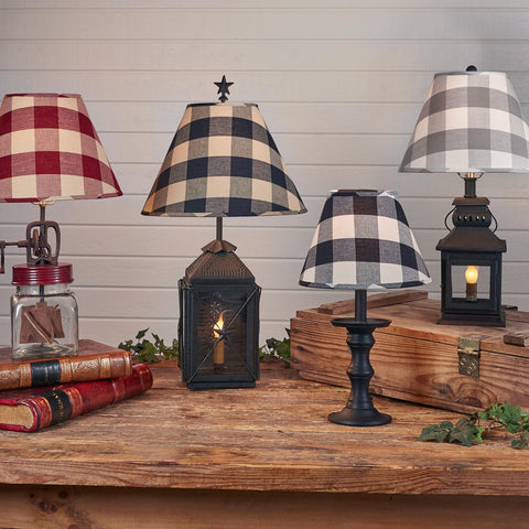 Wicklow Check Lampshade - 10" - Black