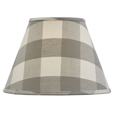 Wicklow Check Lampshade - 10" - Dove Gray