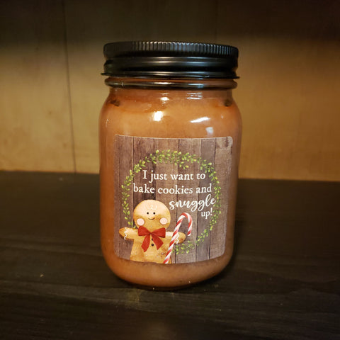 I Want To Bake Cookies - Gingerbread Cookie Candle