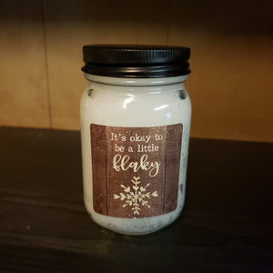 A Little Flaky - Twisted Peppermint Candle