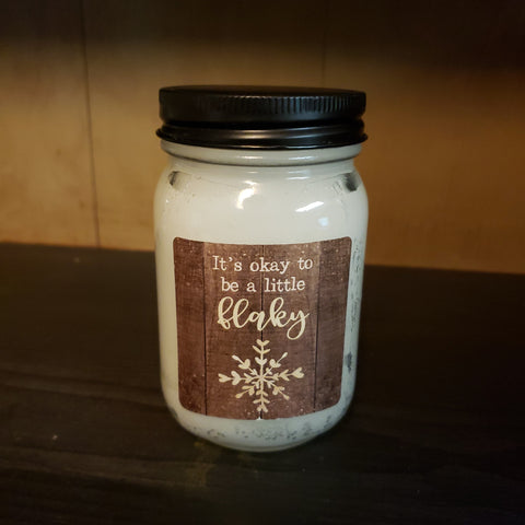 A Little Flaky - Twisted Peppermint Candle