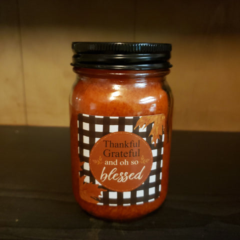 Thankful Grateful - Maple Pumpkin Donut Candle