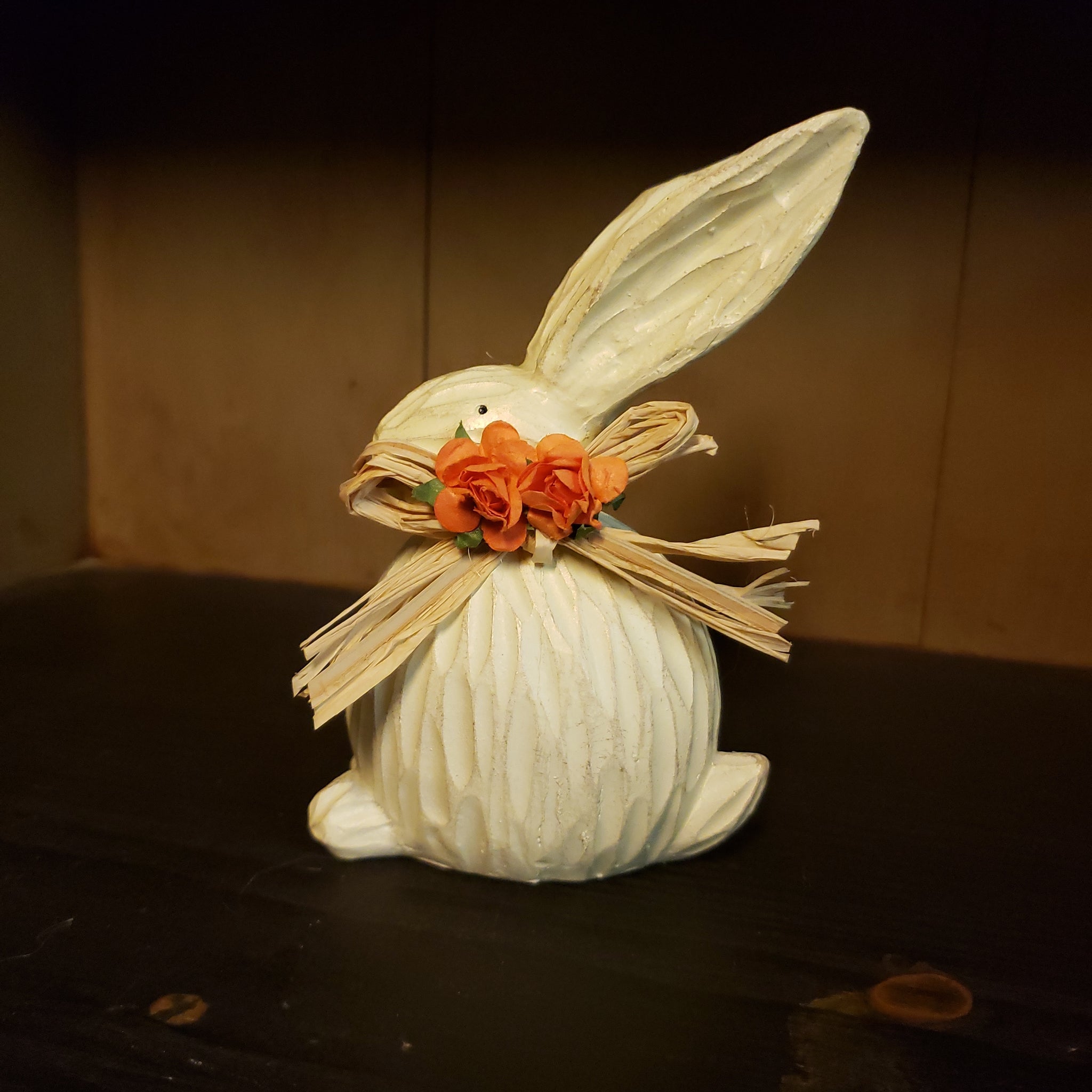 Small Wooden White Bunny