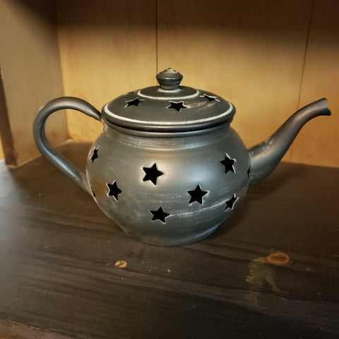 Black Tea Pot Tea Lite Holder