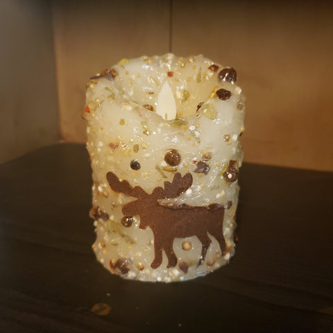 Moving Flame Pillar- Moose