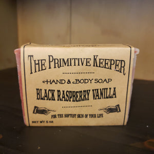 Natural Handmade Soap - Black Raspberry Vanilla