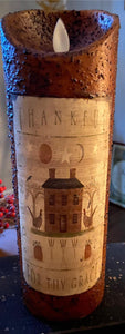 Thankful For Thy Grace Candle Pillar
