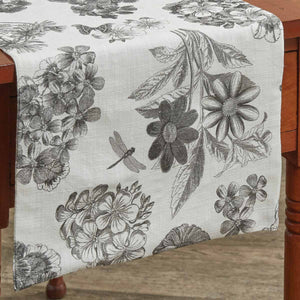 GERANIUM TABLE RUNNER - 36"L