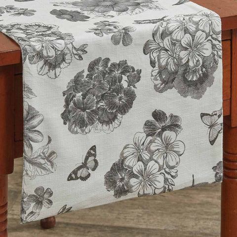 GERANIUM TABLE RUNNER - 54"L