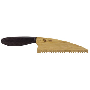 7" Bamboo Lettuce Knife with Serrated Bamboo Blade