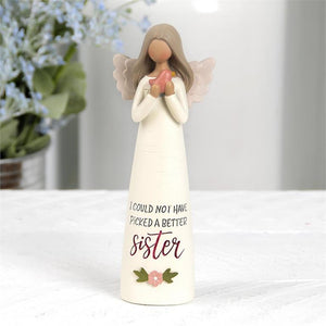 “SISTER” ANGEL HOLDING BIRD