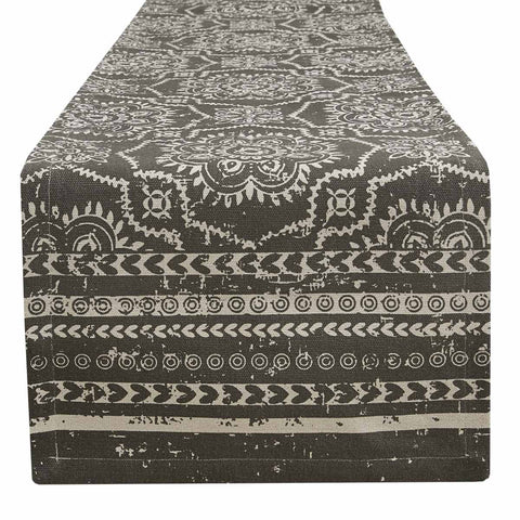 SAMORA TABLE RUNNER- SLATE 90"