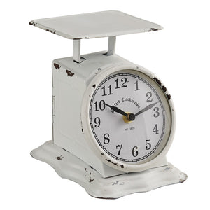 Liberty Postage Scale Clock - Farmhouse White