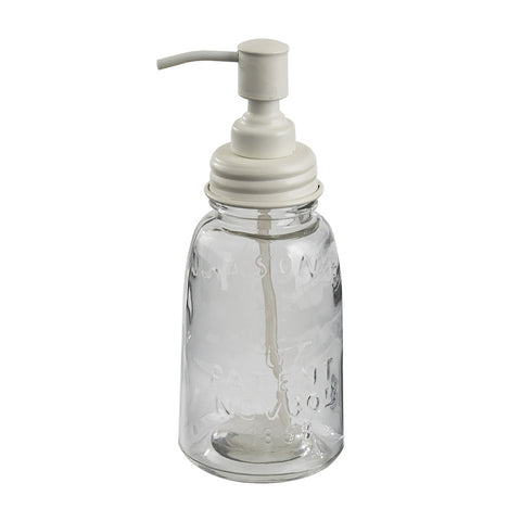 MASON JAR DISPENSER WHITE