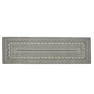 ZURI MEDALLION PRINTED RUG 2'X6' - NAVY