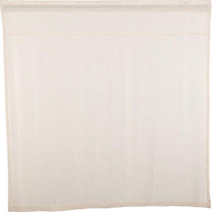 Burlap Antique White Shower Curtain