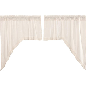 Burlap Antique White Swag Set of 2