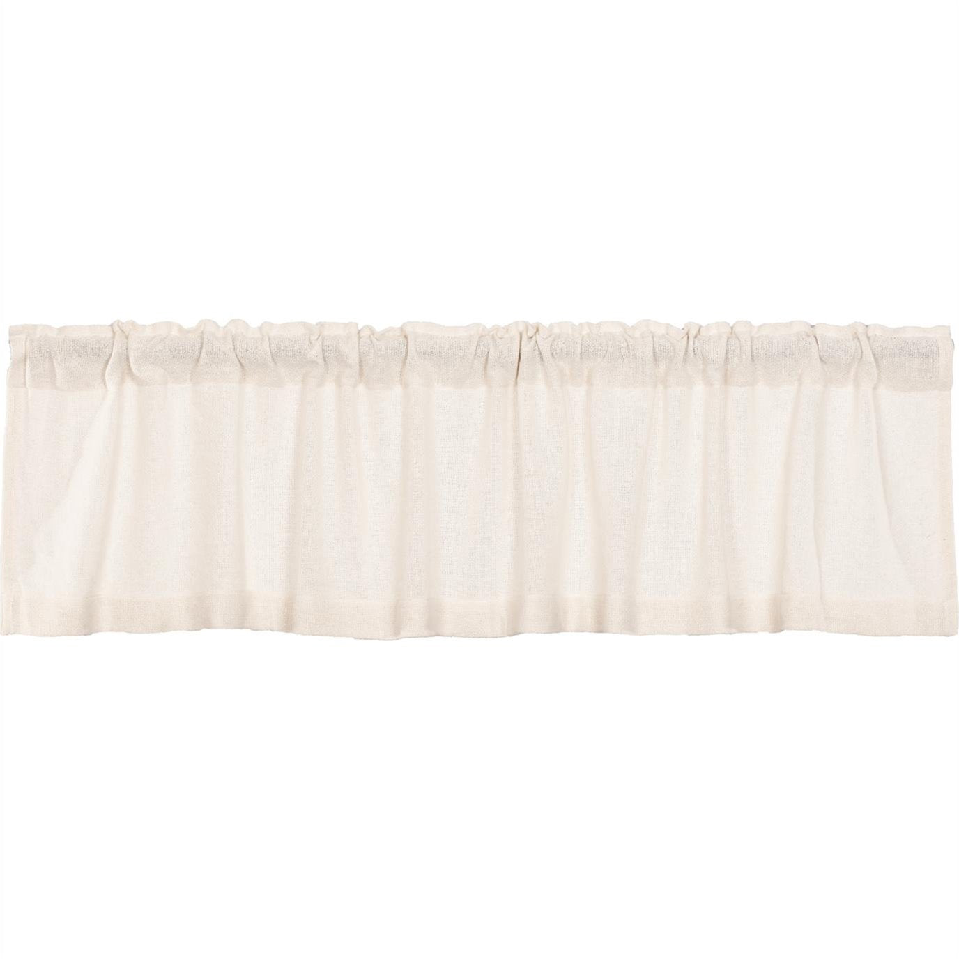 Burlap Antique White Valance