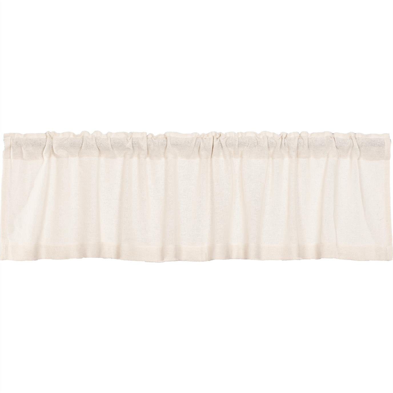 Burlap Antique White Valance