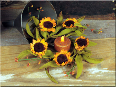 Sunflower deals candle rings