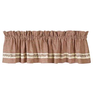 Burgundy Berry Vine Valance