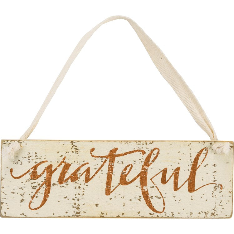 Slat Sign - Grateful