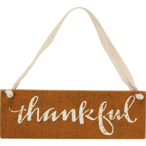 Slat Sign - Thankful