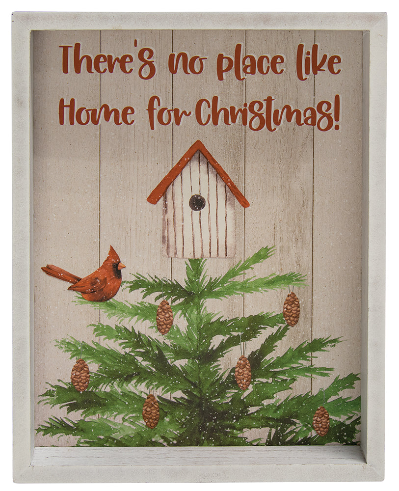 No Place Like Home Inset Box Sign