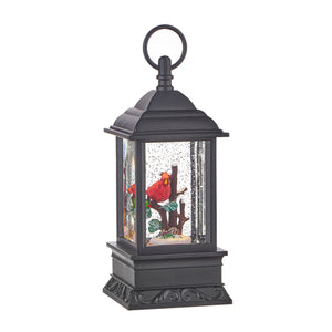 Cardinal Lit Water Lantern - 9.5"