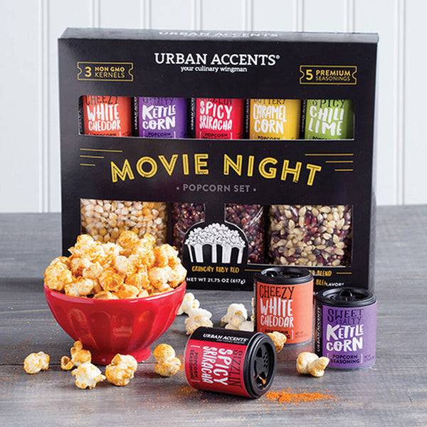 Popcorn & Movie Night Gift Set, Popcorn-Lover Gift