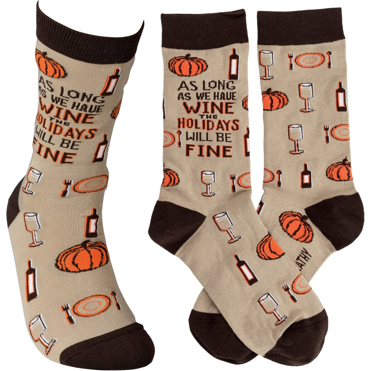 Socks - As Long As We Have Wine Holidays Fine
