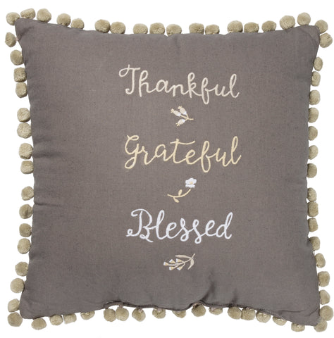 Pillow - Thankful Grateful Blessed