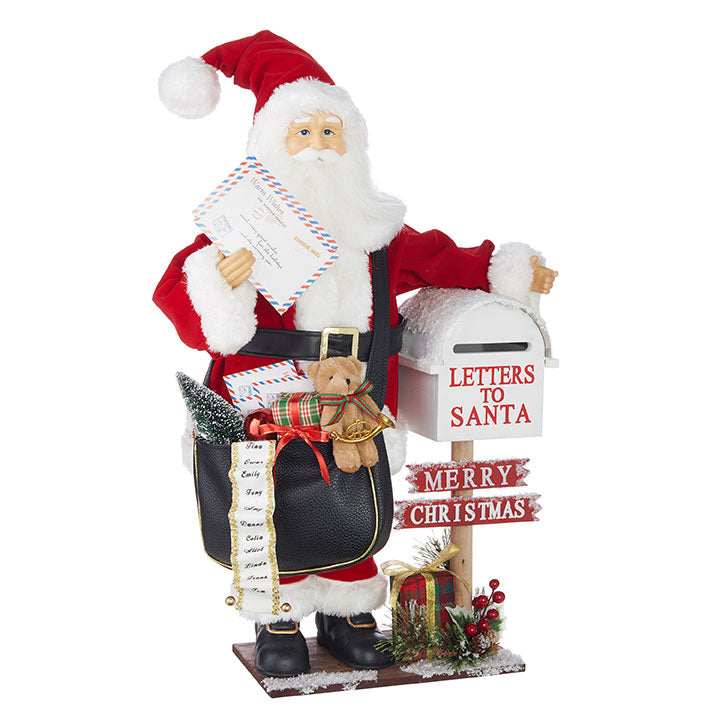 25" SANTA WITH MAILBOX