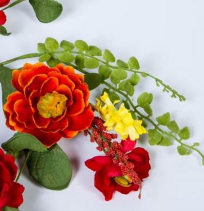 Dahlia Candle Ring 4.5"