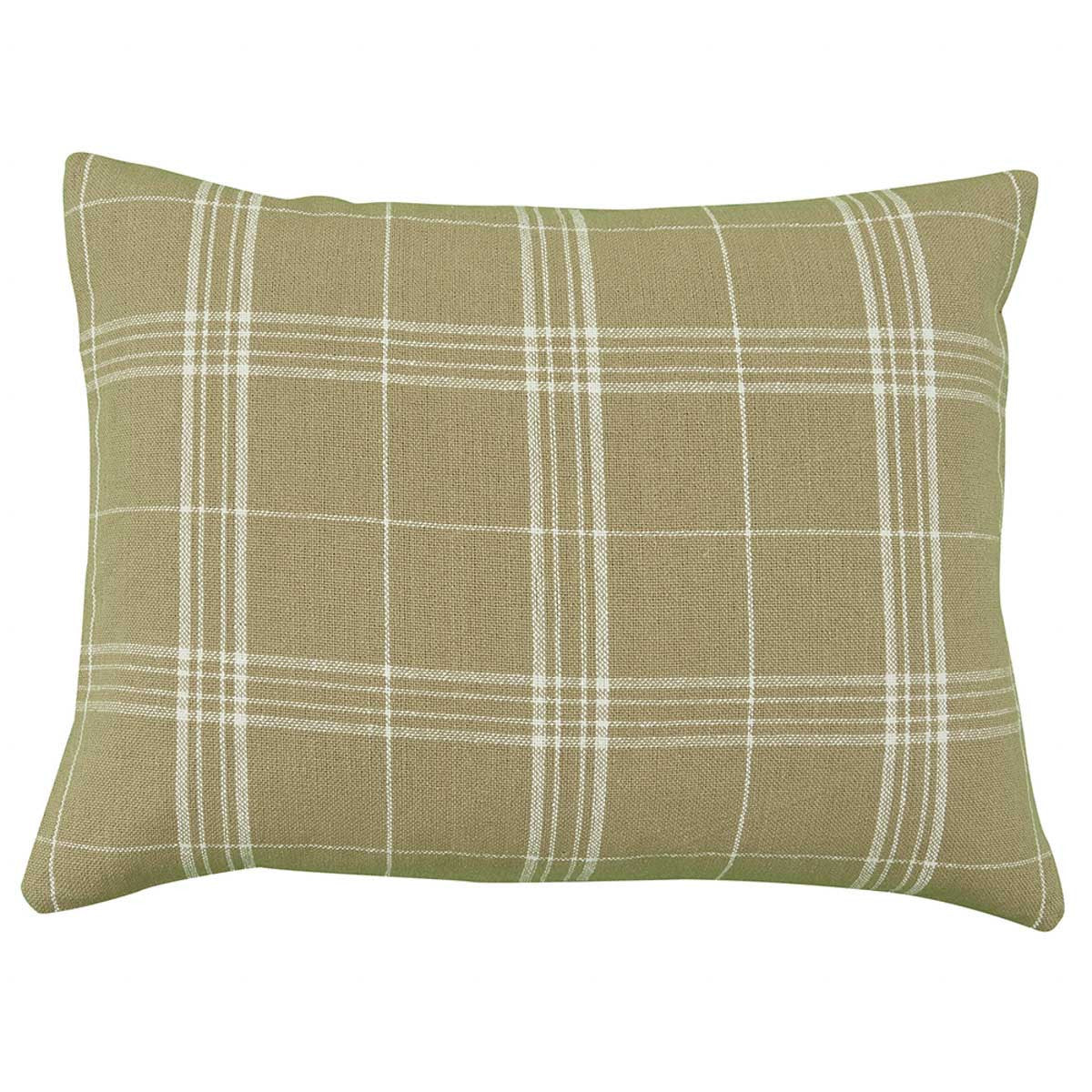 FIELDSTONE PLAID STANDARD SHAM - CREAM